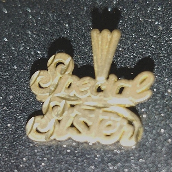 Vintage 10k Solid? Gold Special Sister Pendant - Picture 2 of 4